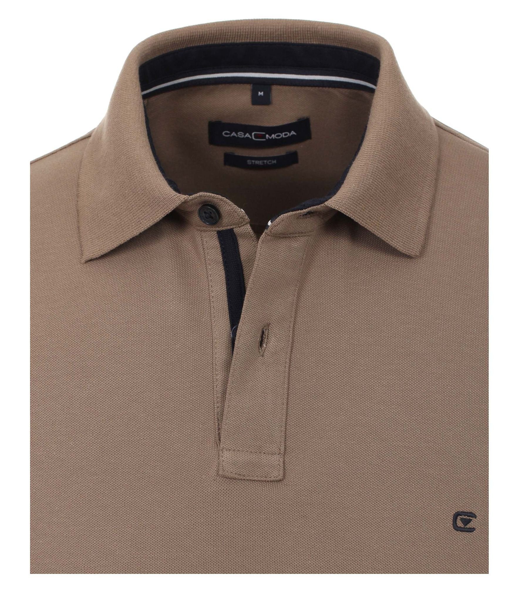 Poloshirt unifarben (625) beige Polo-Shirt CASAMODA Poloshirt