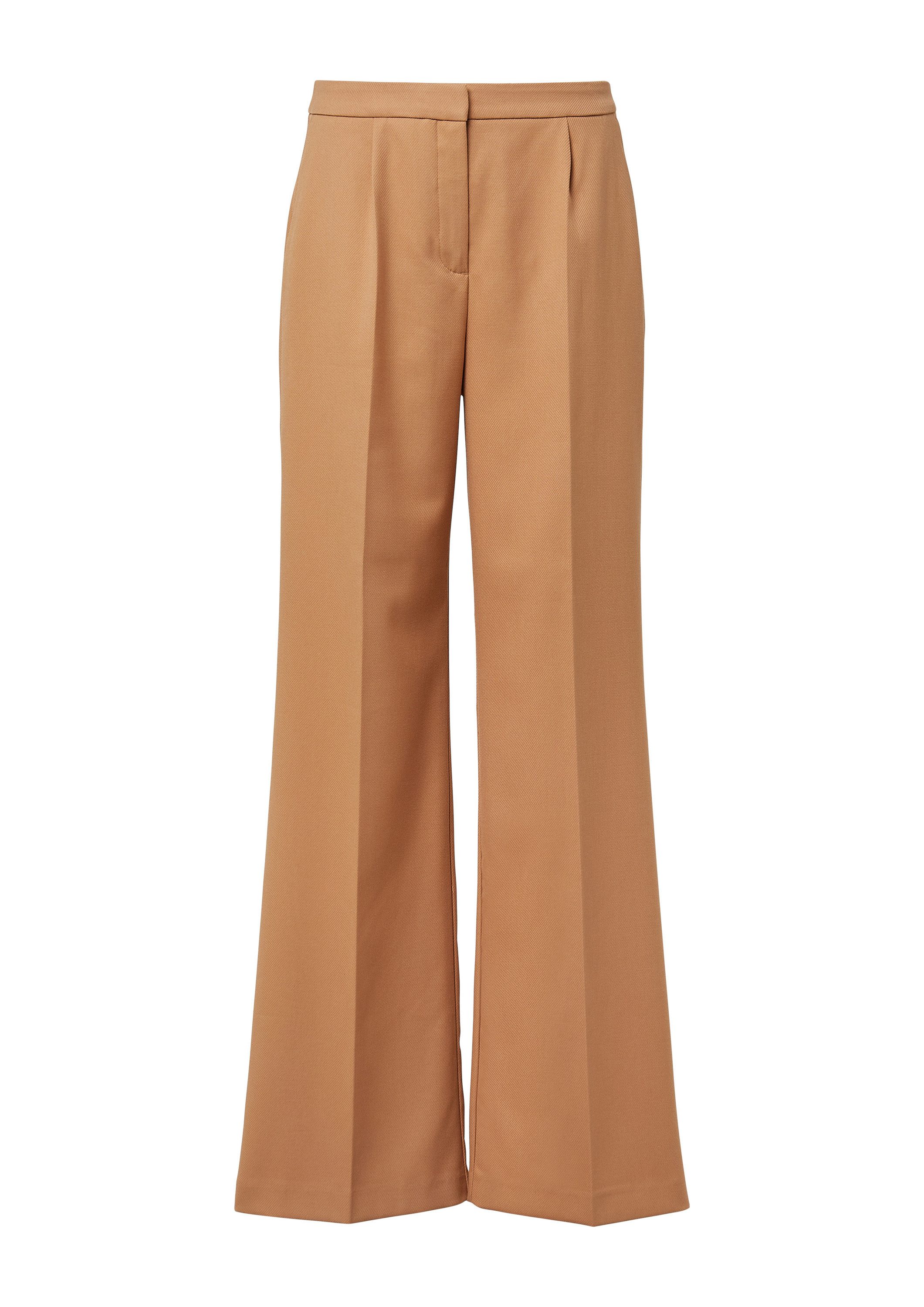 comma Chinos Hose Fließende Bundfaltenhose mit günstig online kaufen