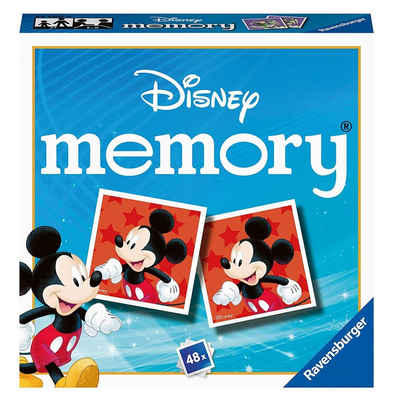 Disney Spiel, Memory Mini Memory® Disney Classic 48 Karten Ravensburger Legespiel