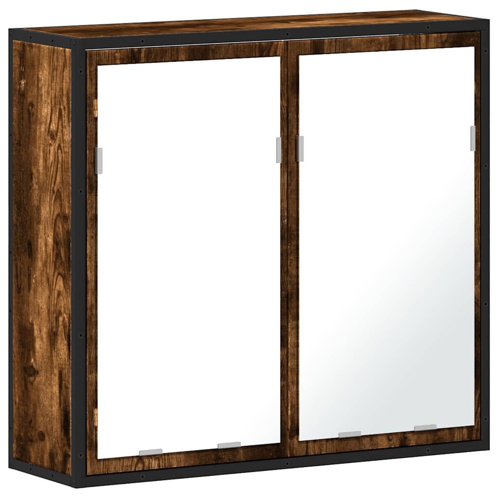 vidaXL Badezimmerspiegelschrank Bad-Spiegelschrank Räuchereiche 65x20x60 cm günstig online kaufen