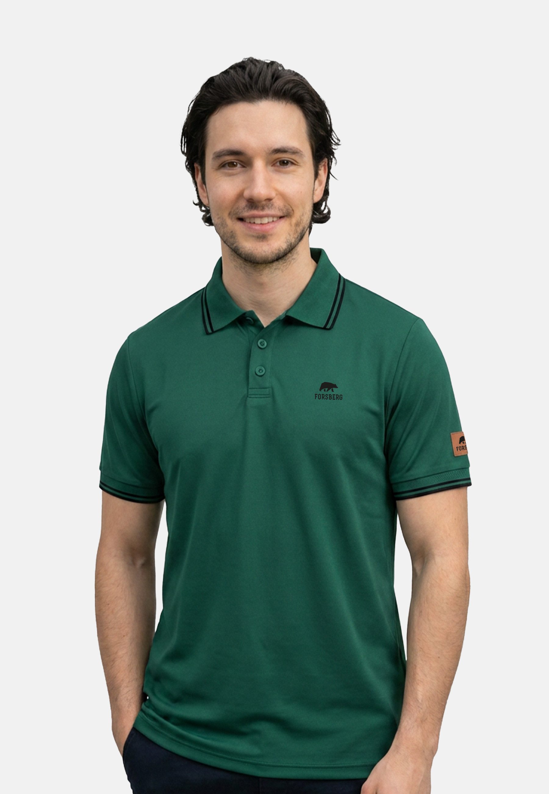 FORSBERG T-Shirt formstabiles Poloshirt