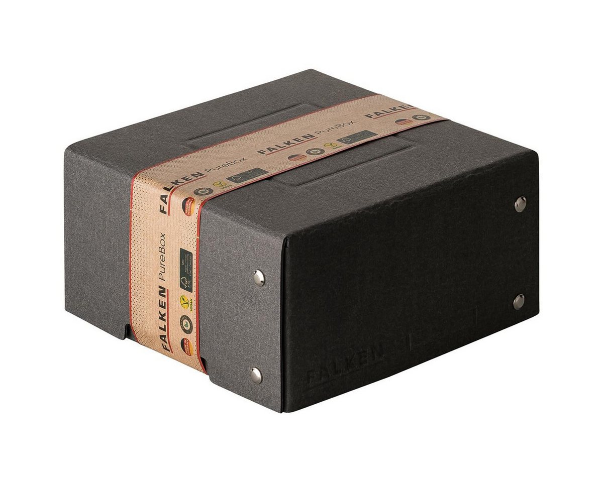 Thumbnail - Falken Archivcontainer Falken Aufbewahrungsbox PURE Box Black 22001744 150x150x85mm sw
