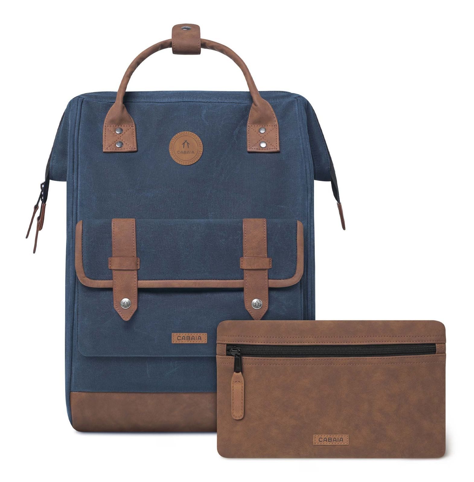 CABAIA Rucksack Waxed Cotton Backpack (Set, 3-tlg) günstig online kaufen