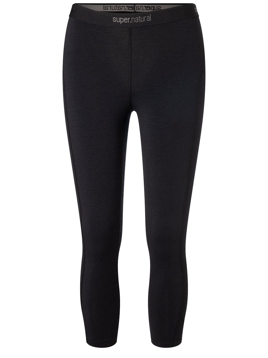 SUPER.NATURAL Thermounterhose für Damen, Merino W ARCTIC230 TIGHT 3/4 funktioneller Merino-Materialmix