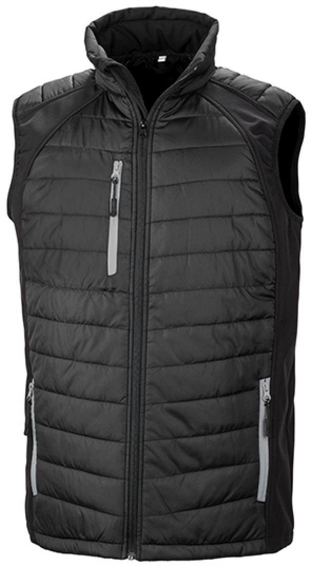 Result Funktionsweste Herren Black Compass Softshell Gilet