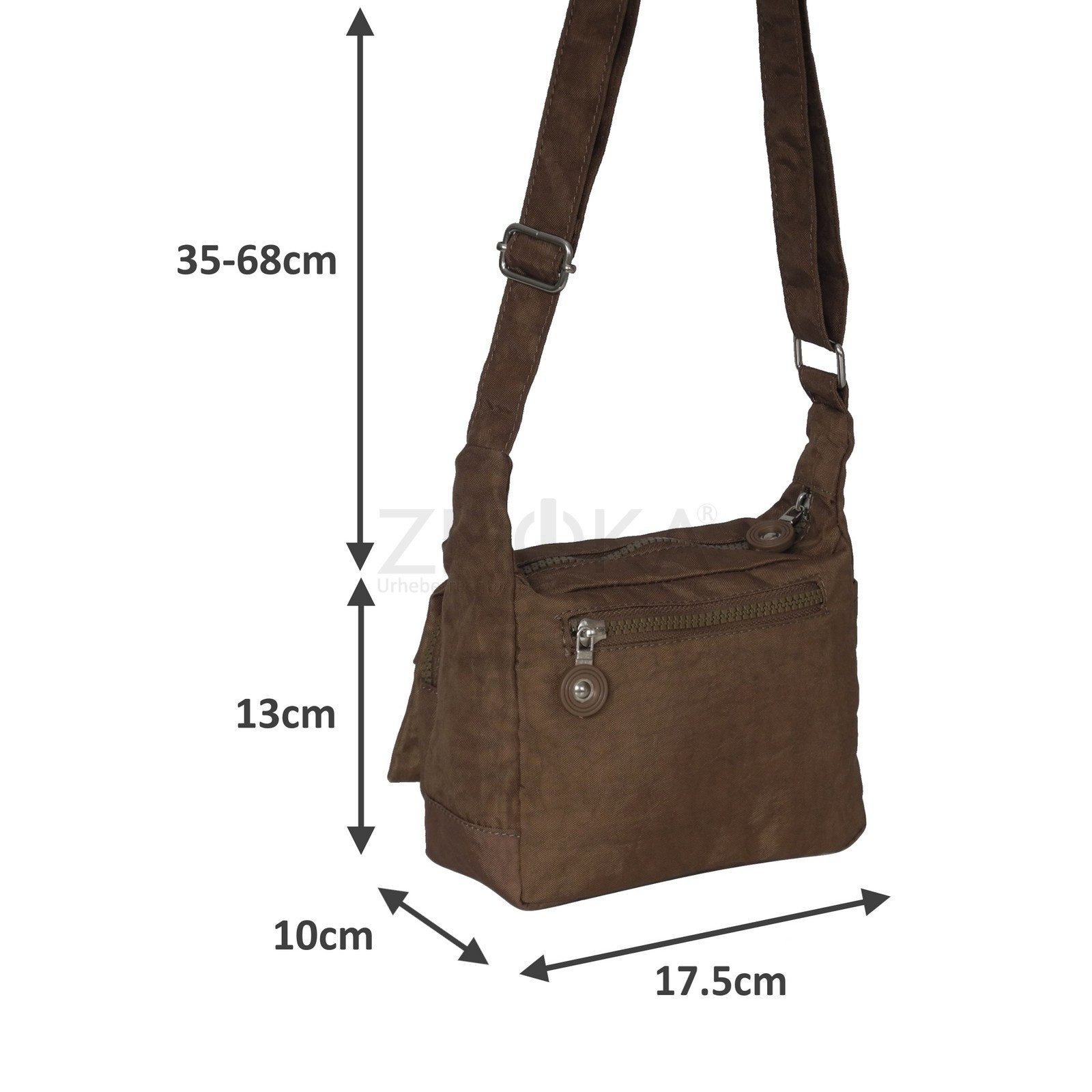 BAG STREET Umhängetasche Bag Street - Crinkle Damen Umhängetasche Stofftasc günstig online kaufen