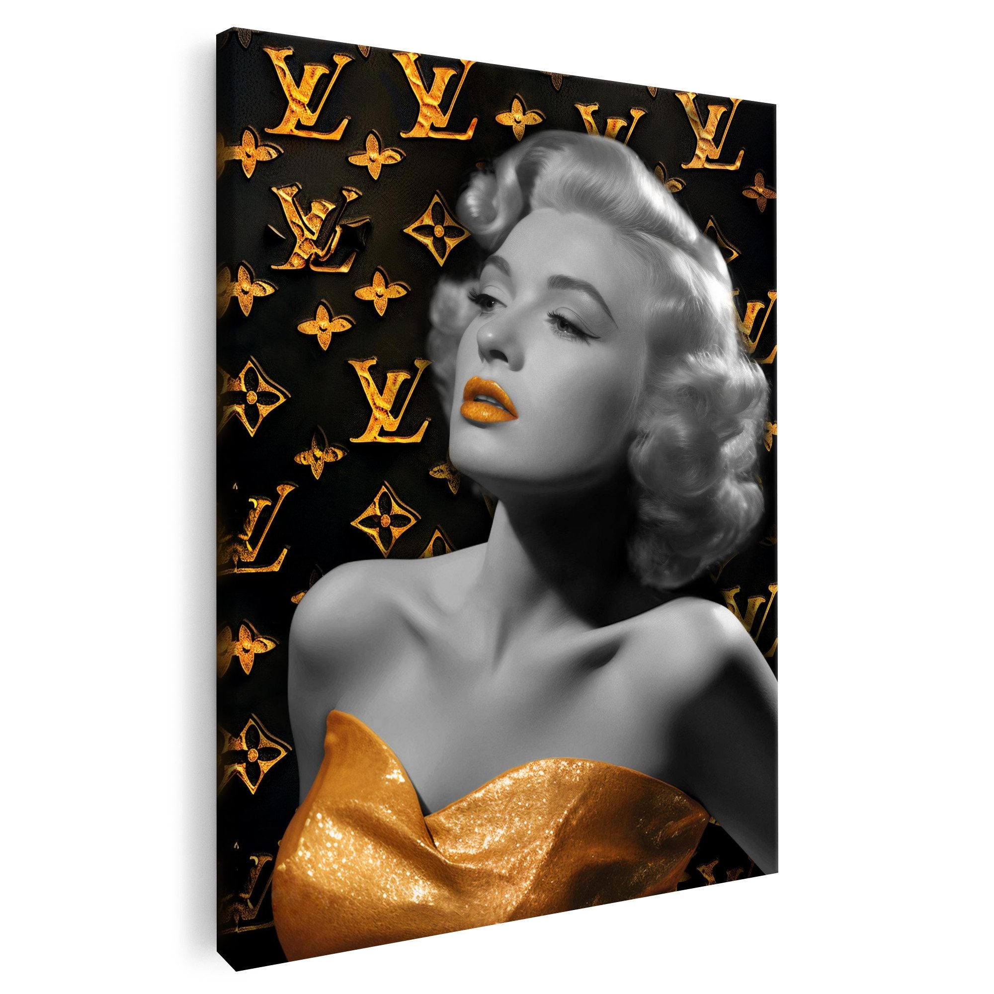 Artmazing Leinwandbild Marilyn X Louis, XXL Leinwand 120x80, Poster & Kunst günstig online kaufen