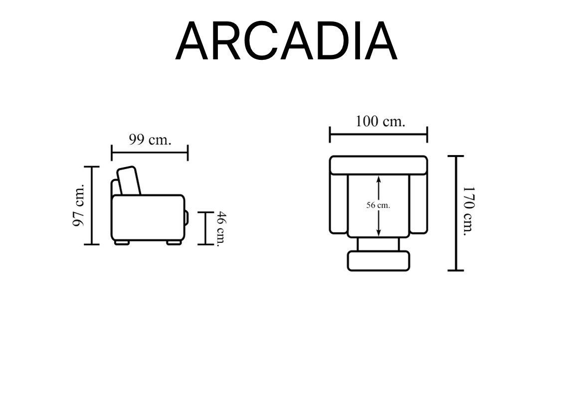 Arcadia Ledersessel, Motor, Deluxe Salottini Recliner Klassischer Vollleder Relaxsessel Sessel