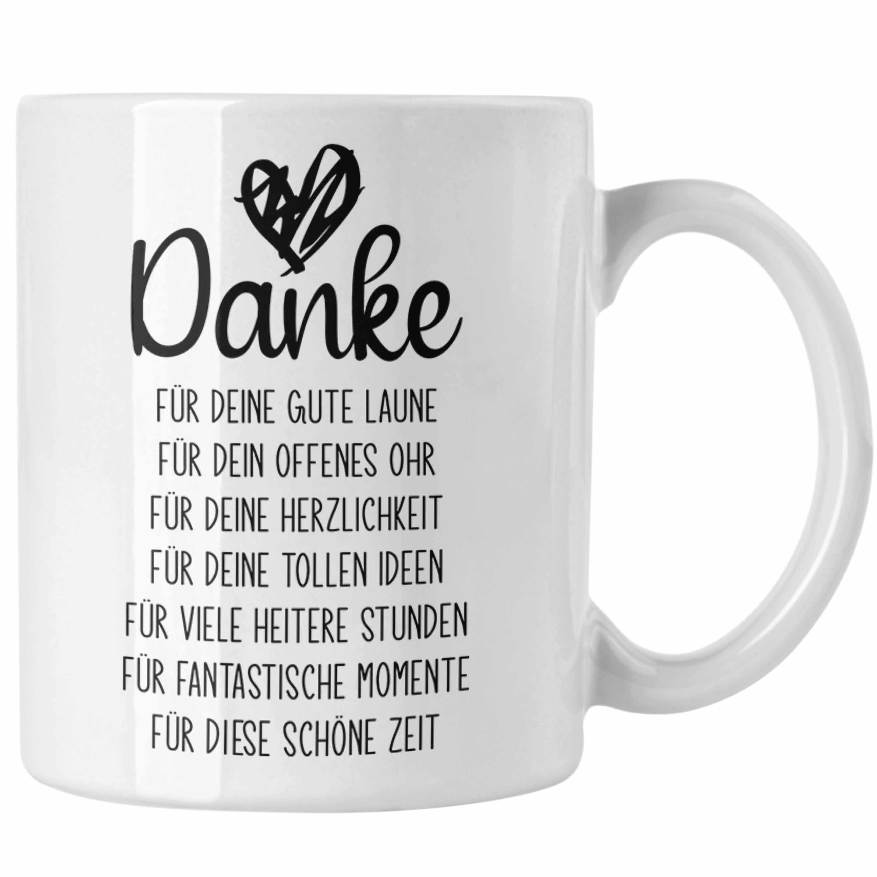 Trendation Tasse Trendation - Dankeschön Tasse Geschenk Danke Sagen Danke für Die Gute