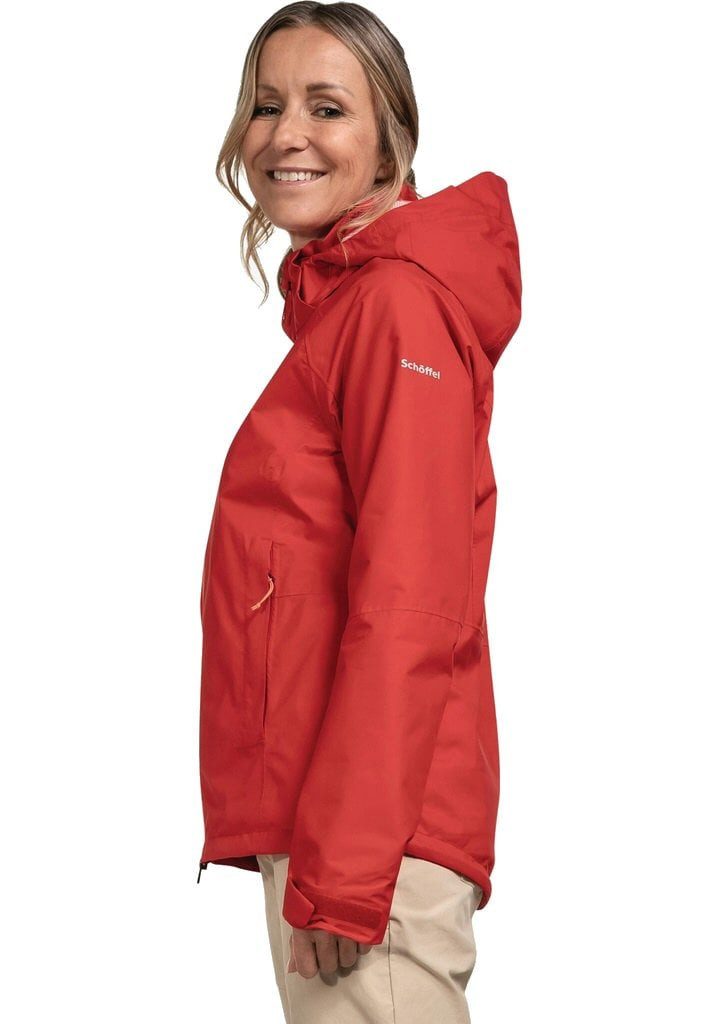 Schöffel Regenjacke Easy XT (leicht, wasserdicht, winddicht) rot Damen