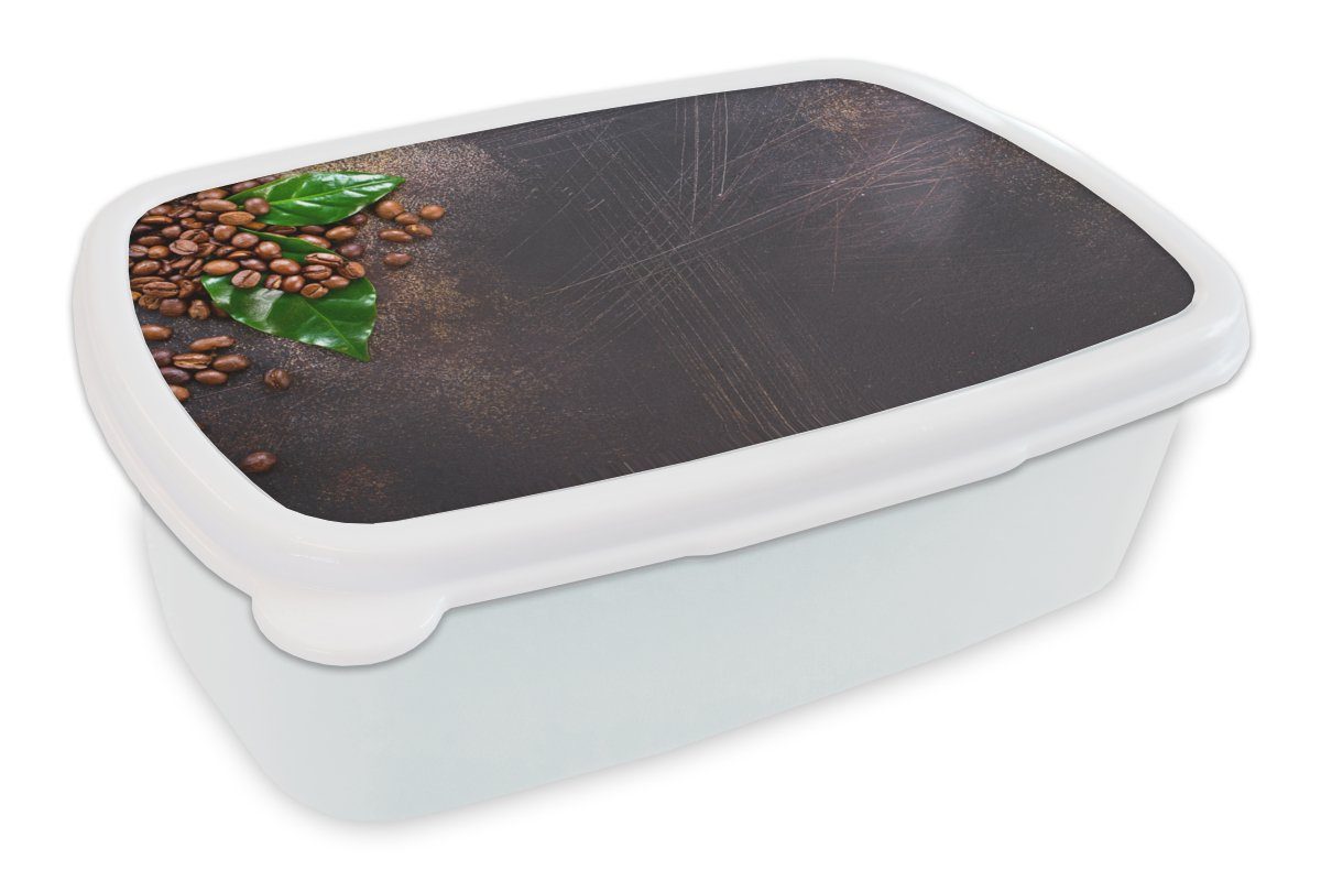 MuchoWow Lunchbox Kräuter - Nüsse - Herbst - Küche, Kunststoff, (2-tlg), Brotbox für Kinder und Erwachsene, Brotdose, für Jungs und Mädchen weiß