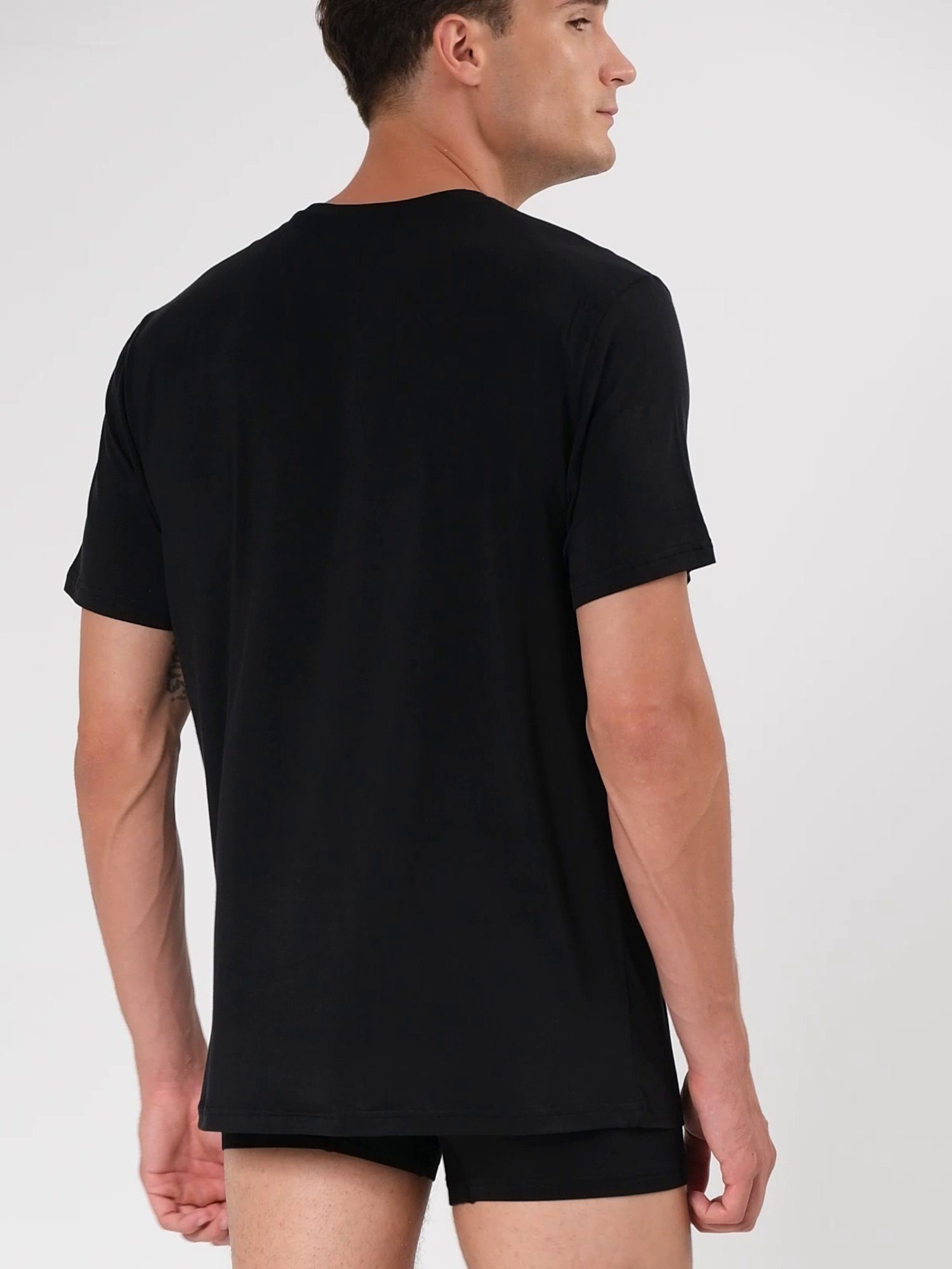 schwarz (2-tlg) T-Shirt BlackSpade Silver