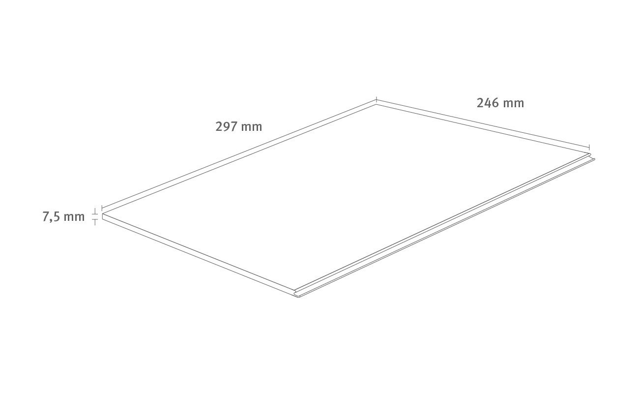 EGGER Vinylboden Muster Aquadura+ Hybridboden EDF205 Savona Eiche sand, Handmuster zu holzbasiertem Vinylboden mit HDF Trägerplatte