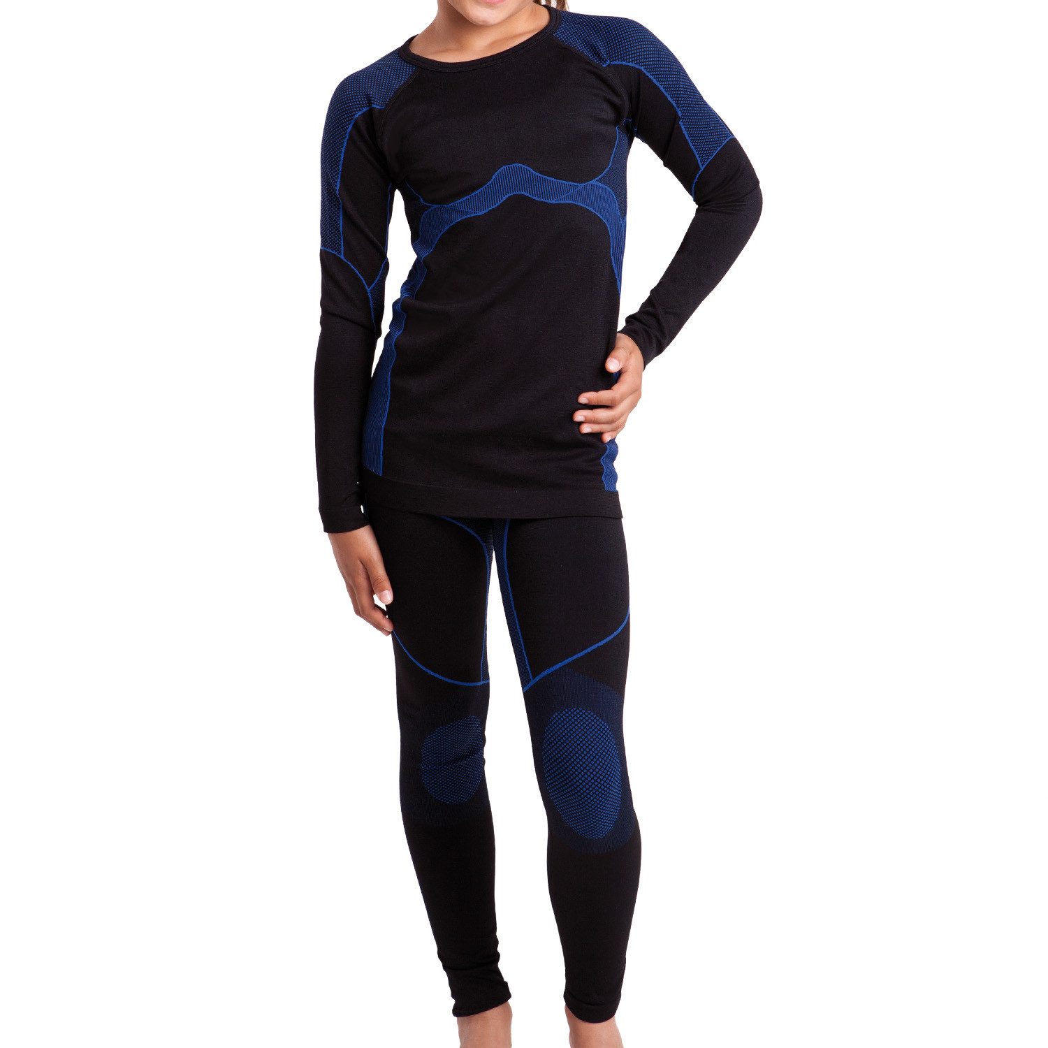 Gomati Thermohose Kinder Thermo Unterwäsche Set - Seamless Funktionswäsche