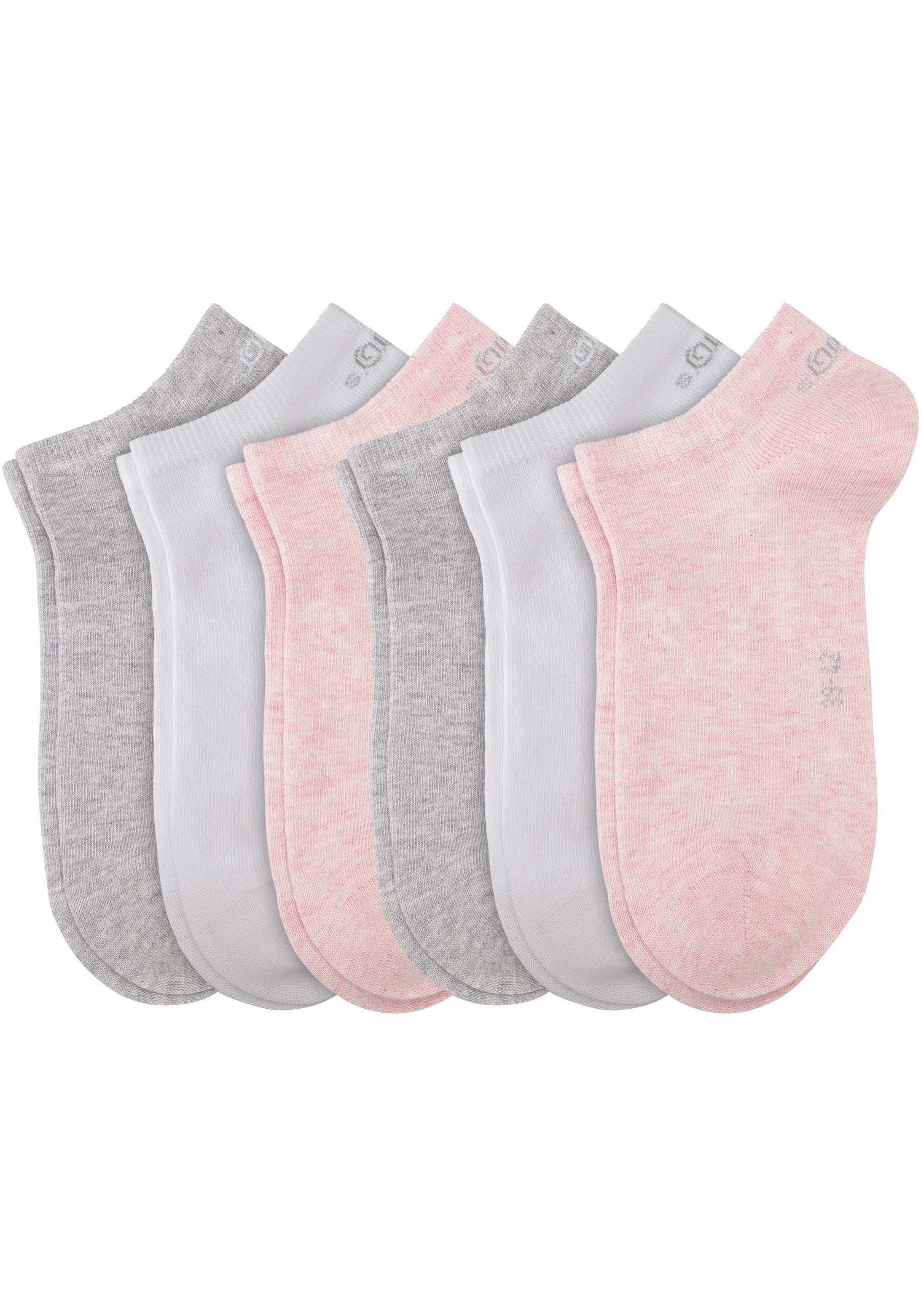 s.Oliver rose-grau (Packung, mit Bund 6-Paar) melange Sneakersocken Socken weichem