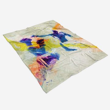 Sinus Art Handtücher SplashArt Sport Handtuch Strandhandtuch Saunatuch Kuscheldecke Kunstvoll Boxen IV Sportha, Baumwolle-Polyester-Mix (1-St), Handtuch