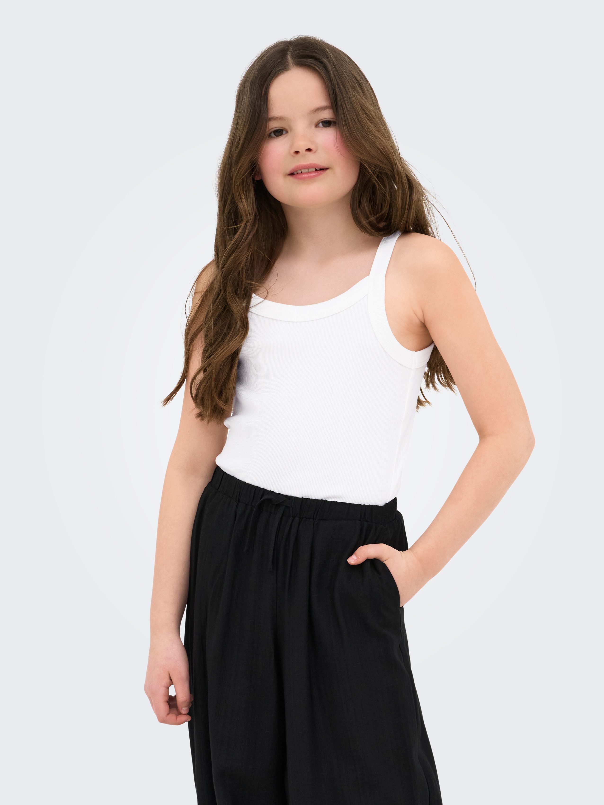 KIDS ONLY Trägertop KOGJILL LIFE S/L TOP CS JRS 2-PACK (Packung, 2-tlg) Baumwollmischung, elastisch