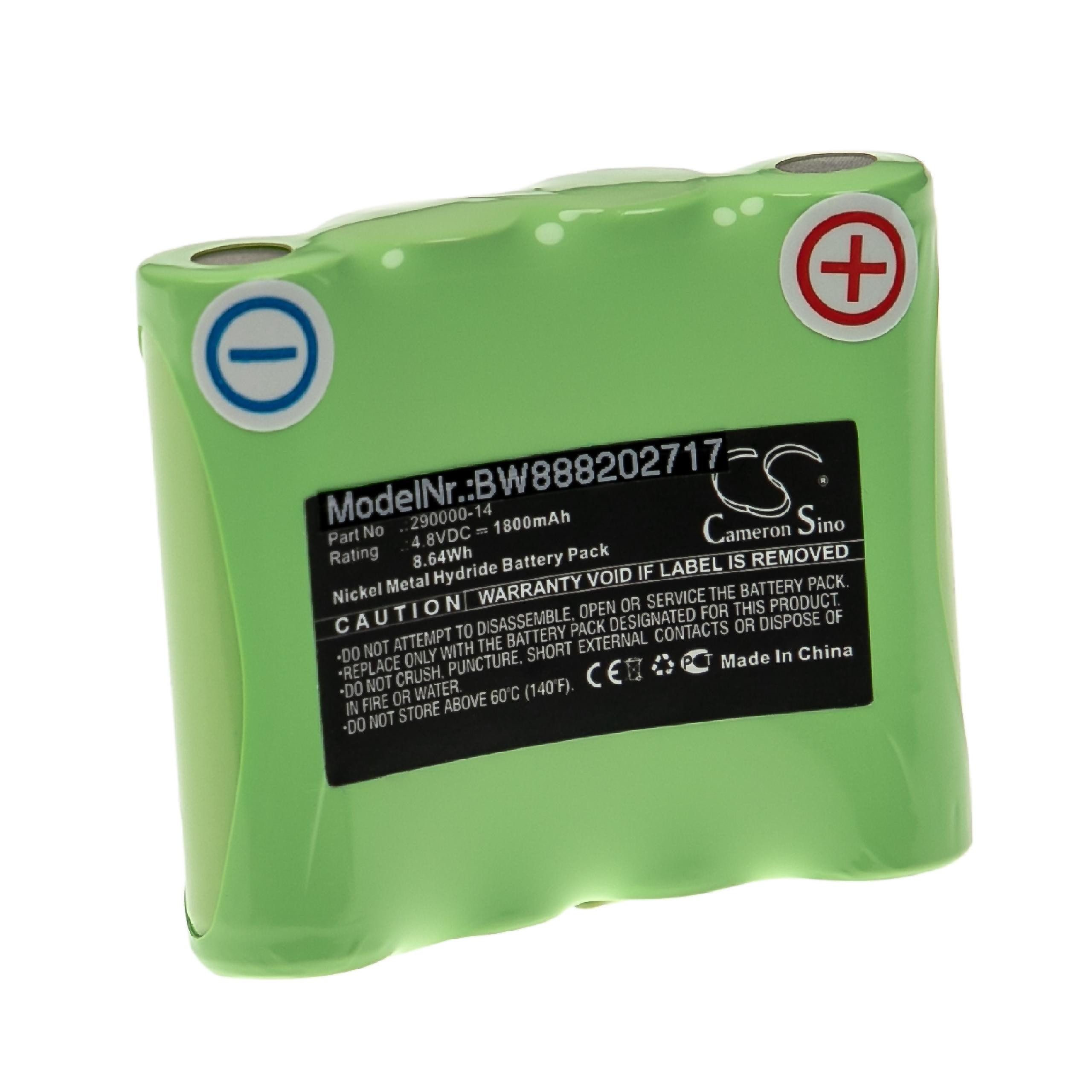 vhbw kompatibel mit Linienlaser FLG 40-Green Akku NiMH 1800 mAh (4,8 V)