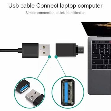 TradeNation Adapter USB C auf USB A 3.0 OTG USB-Stick für MacBook Samsung Buchse USB-Adapter USB-C zu USB 3.0 Typ A, Plug & Play OTG