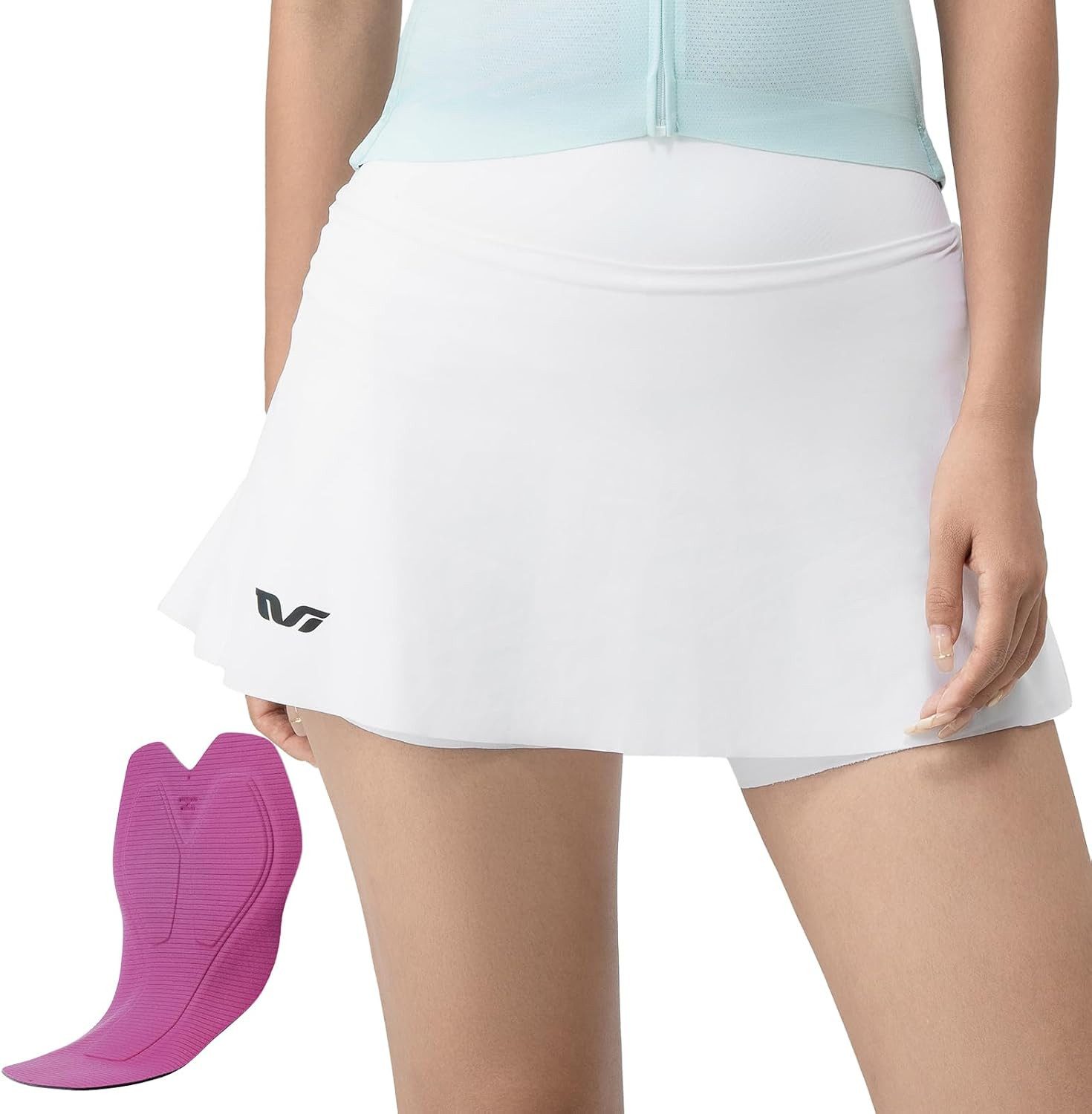 ROCKBROS Hosenrock Damen 2-in-1 Fahrradrock mit integrierten Shorts