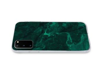 MuchoWow Handyhülle Marmor - Limone - Grün - Strukturiert - Marmoroptik, Phone Case, Handyhülle Samsung Galaxy S20, Silikon, Schutzhülle