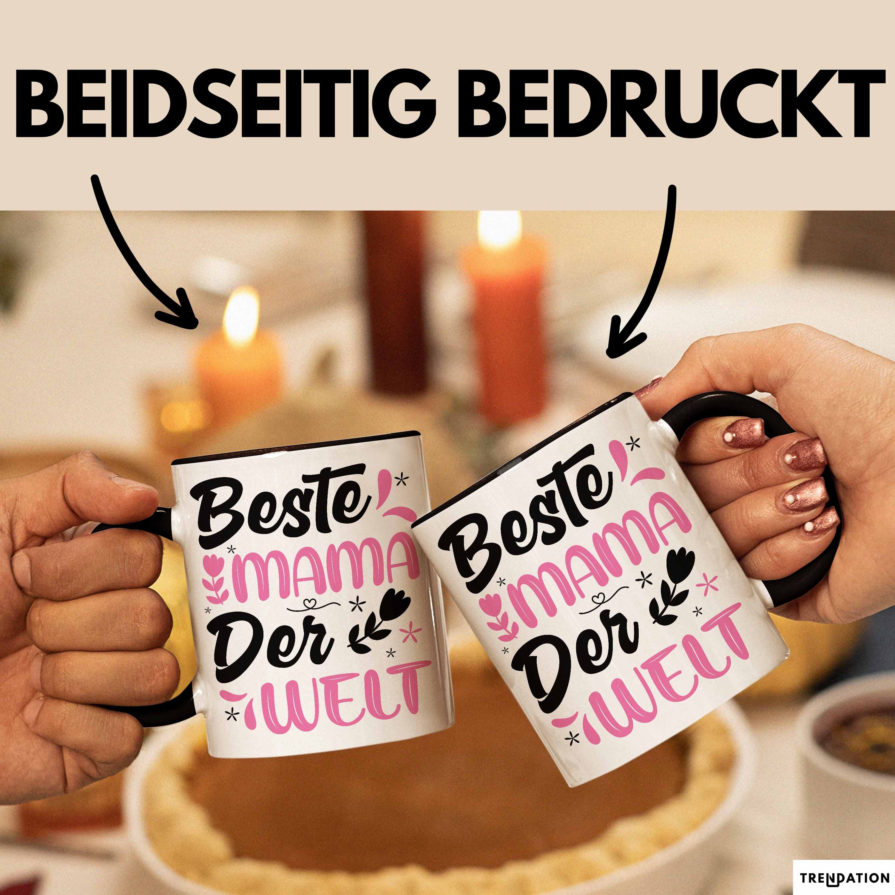 Trendation Tasse Mama Geschenk Tasse Beste Mama Der Welt Geschenkidee Muttertagsgeschen – Bild 2 von 5