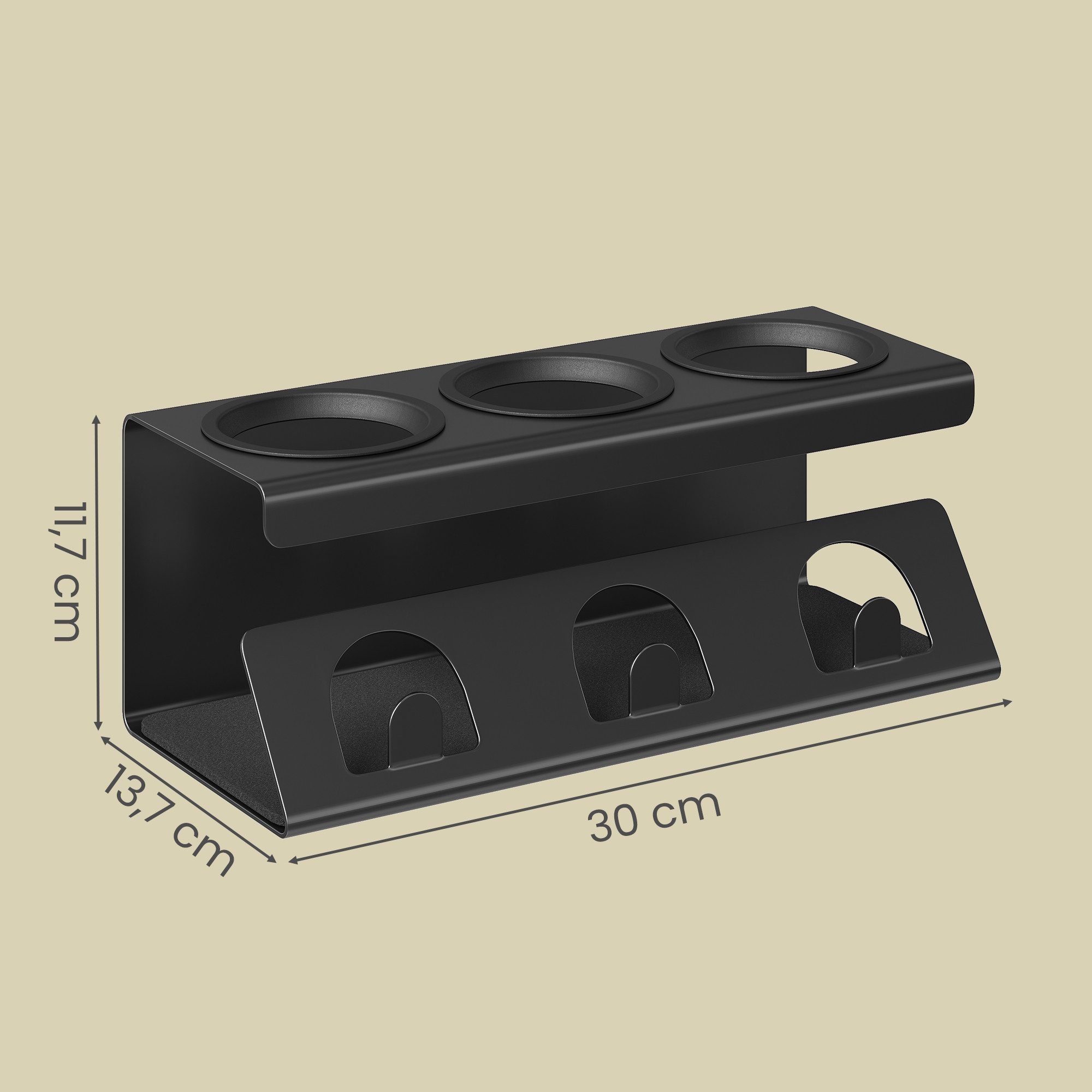 SONGMICS Trockenständer für 3/4 Flaschen, Flaschenhalter, Abtropfgestell flaschen, Stahl – Bild 4 von 5