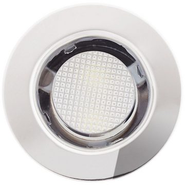 Brilliant Aufbauleuchte Cosa 30, 6500K, Lampe Cosa 30 LED Einbauleuchtenset 10 Stück edelstahl/kaltweiß I