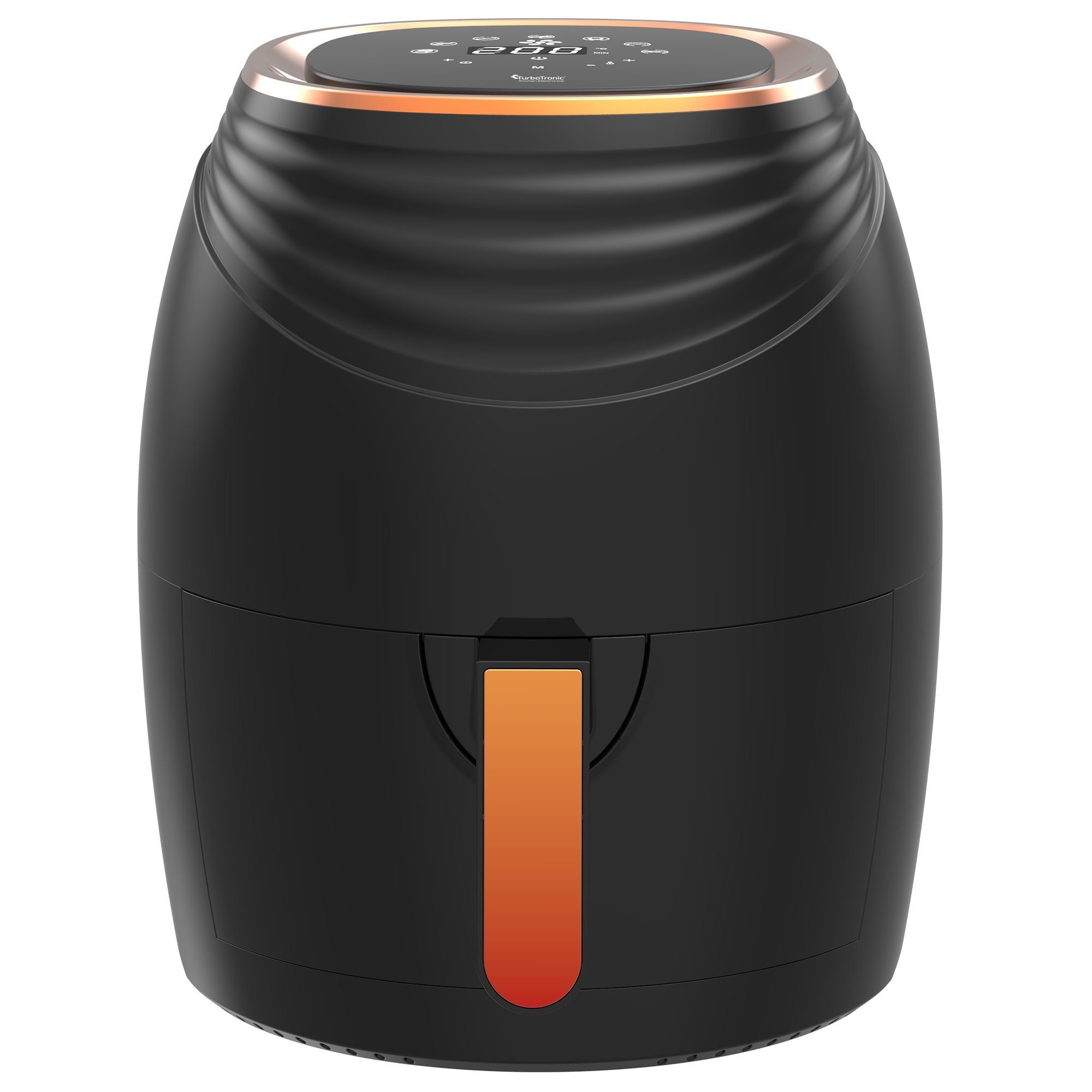 TurboTronic by Z-Line Heißluftfritteuse, 1200 W, Camping Retro digital Airfryer AF11D