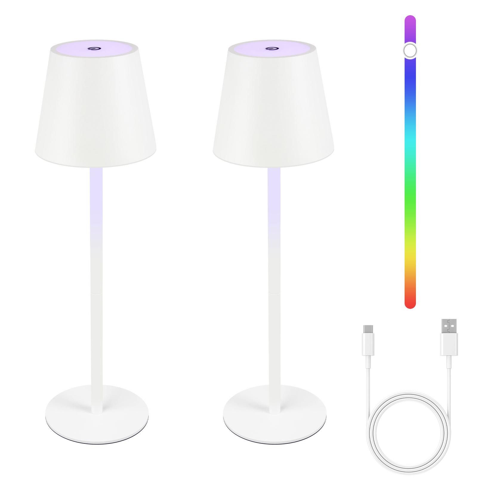 ZMH Tischleuchte Kabellos Dimmbar RGB Whonzimmer günstig online kaufen