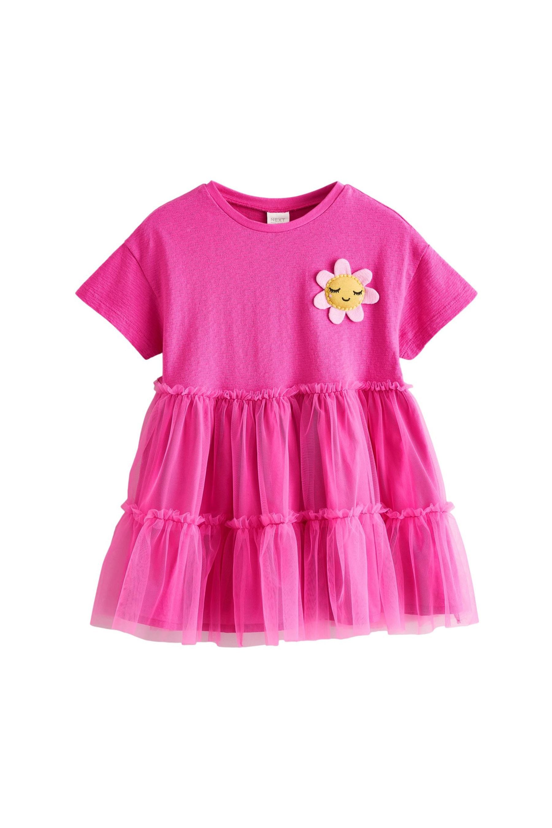 Next Tüllkleid Kleid mit Mesh-Detail (1-tlg)