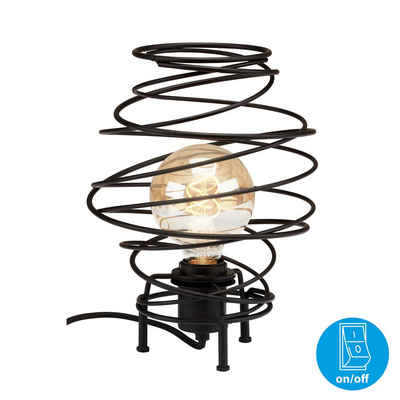 Briloner Leuchten Tischleuchte »7870-015«, Tischlampe dekorativ schwarz 210x293 mm (DxH)