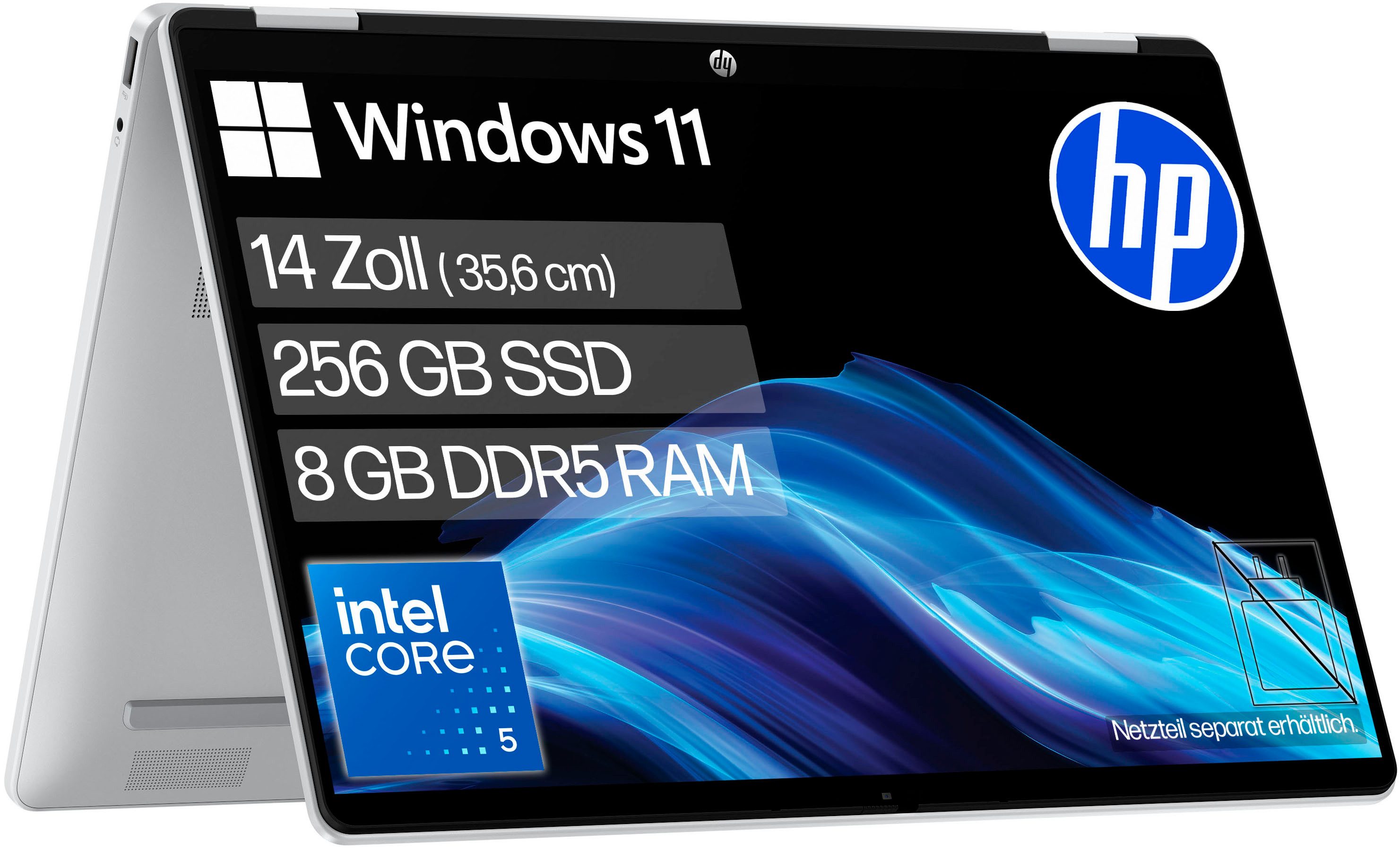 HP OmniBook 5 Flip 14-fp0250ngx Convertible Notebook (35,56 cm/14 Zoll, Intel Core 5 120U, Intel Graphics, 8 GB, 256 GB SSD)