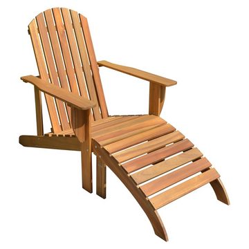 Gravidus Gartenliege Adirondack Chair Gartenliege Relaxliege Liegestuhl Wendeauflage