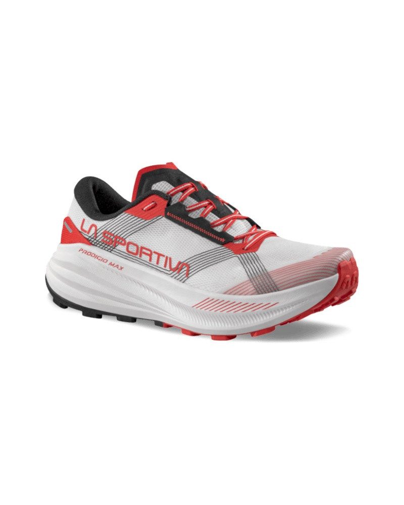 Prodigio Max (für lange Strecken) weiss/rot Herren Laufschuh
