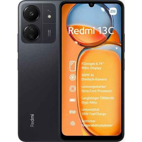 Xiaomi Redmi 13C 8GB+256GB Smartphone (17,1 cm/6,74 Zoll, 256 GB Speicherplatz, 50 MP Kamera)