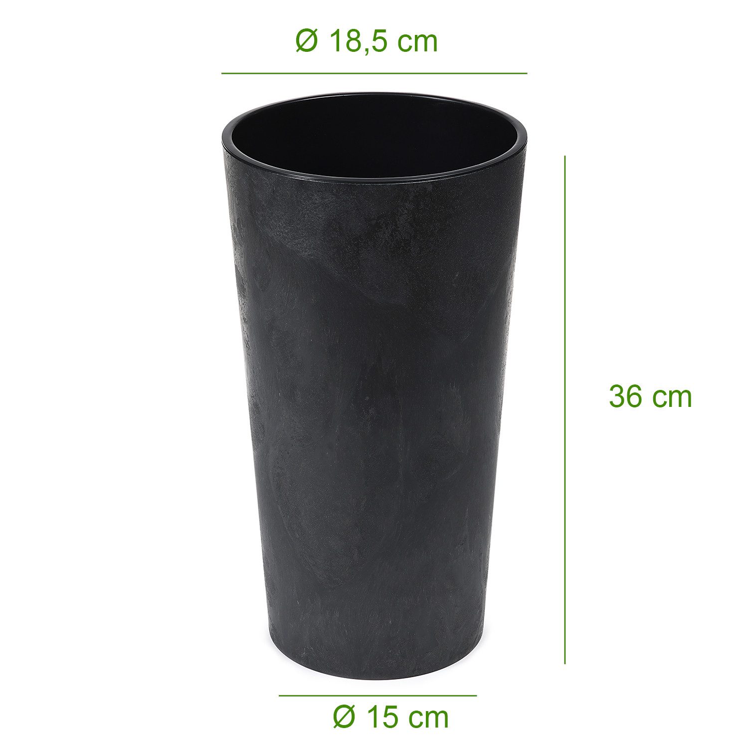 KAGM Pflanzkübel Blumenkübel Blumentopf in Betonoptik günstig online kaufen