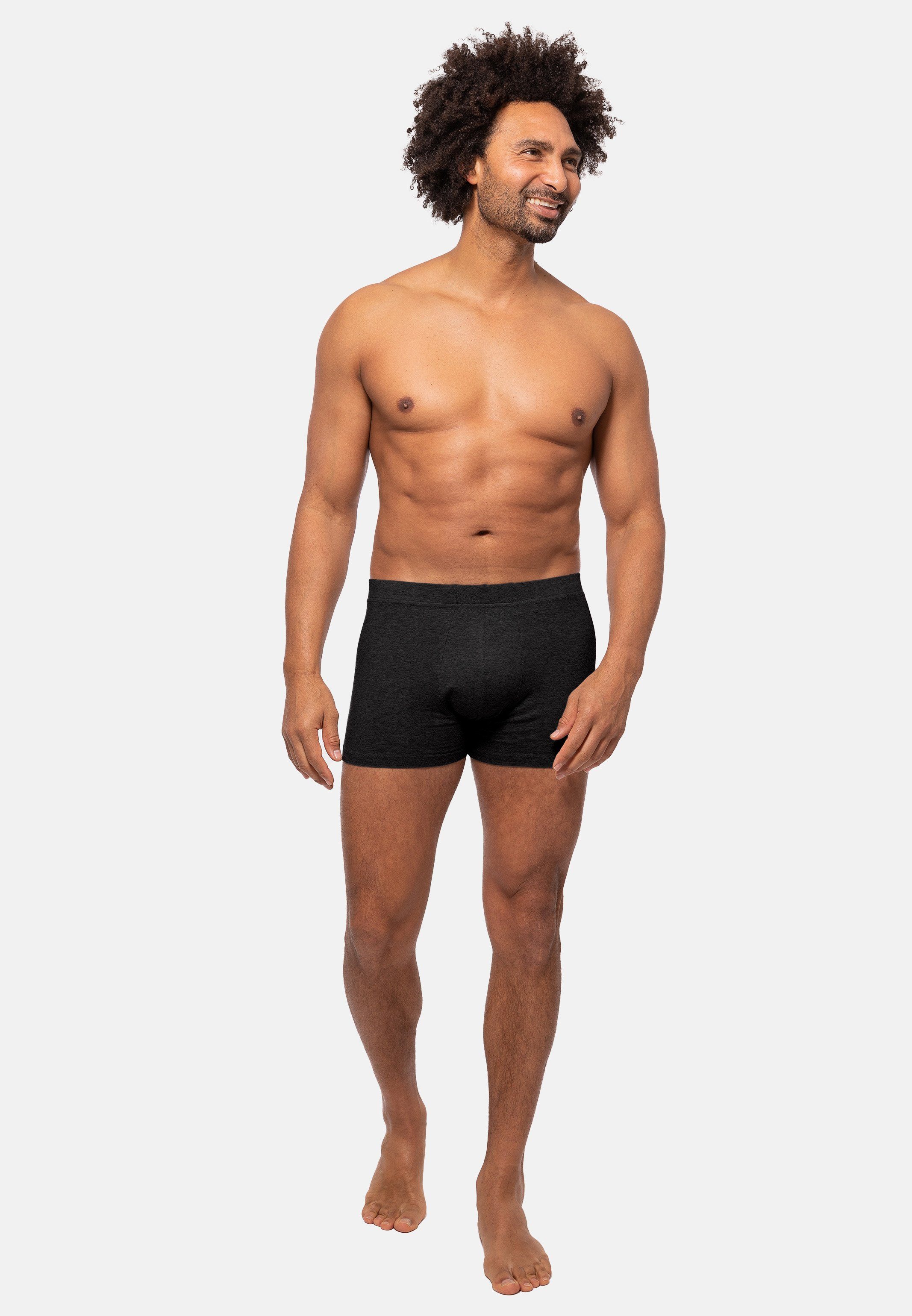 Almonu Retro Boxer 6er Pack Cotton - Melange (Spar-Set, 6-St) Retro Short / Pant - Baumwolle - ohne Eingriff – Bild 5 von 5