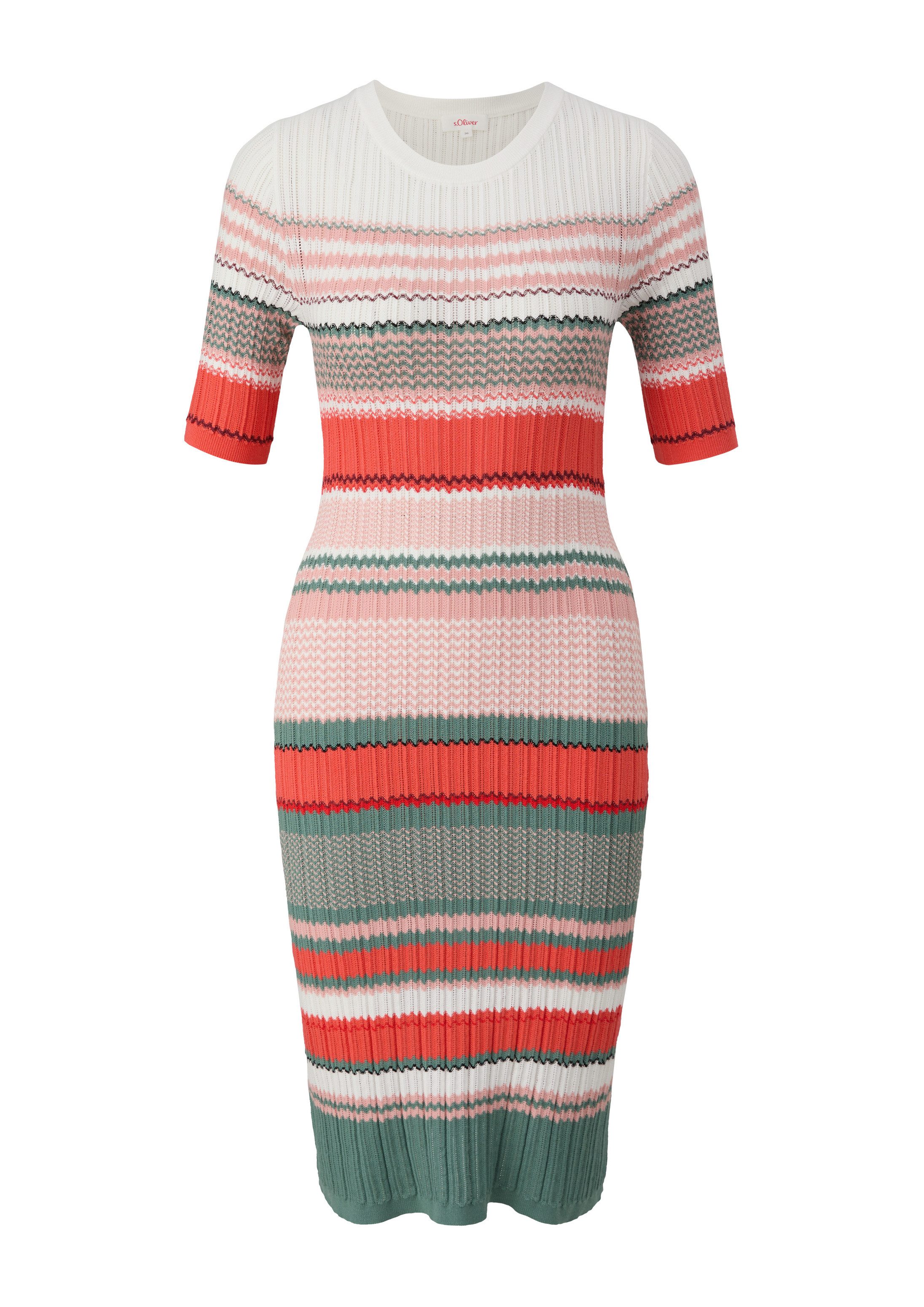 s.Oliver Minikleid Kleid Strickkleid aus Viskosestretch im Slim Fit