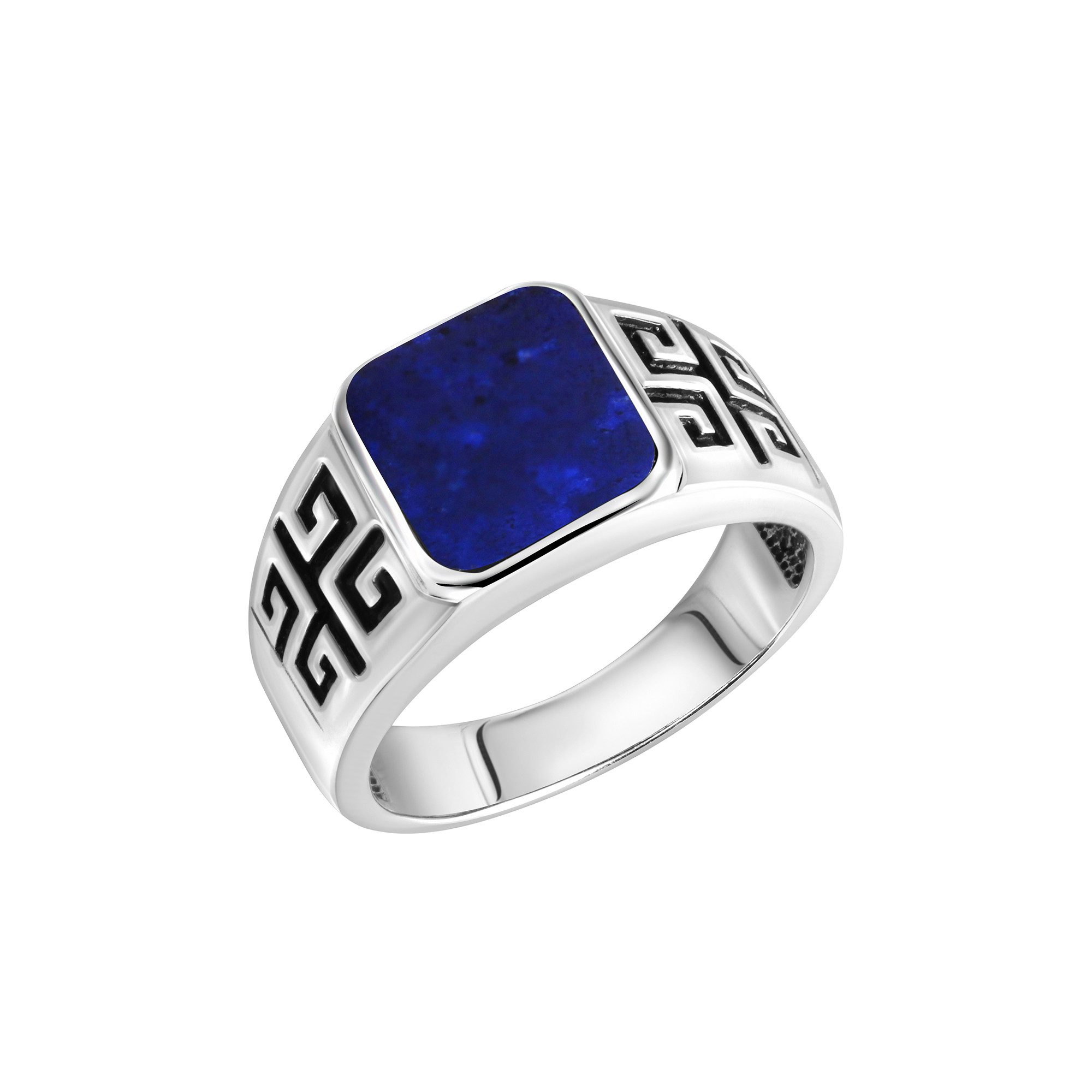 Vivance Fingerring 925/- Sterling Silber rhodiniert Lapislazuli günstig online kaufen