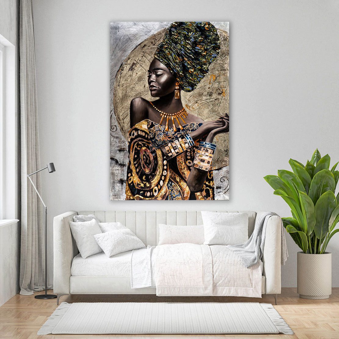 Artedinoi Leinwandbild Afrikanische Frau African Beauty günstig online kaufen