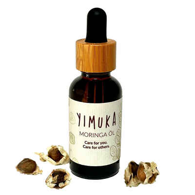 Yimuka Körperöl Reines Fair Trade Moringa Öl 30ml. Veganes Hautpflegeöl, Unraffiniert