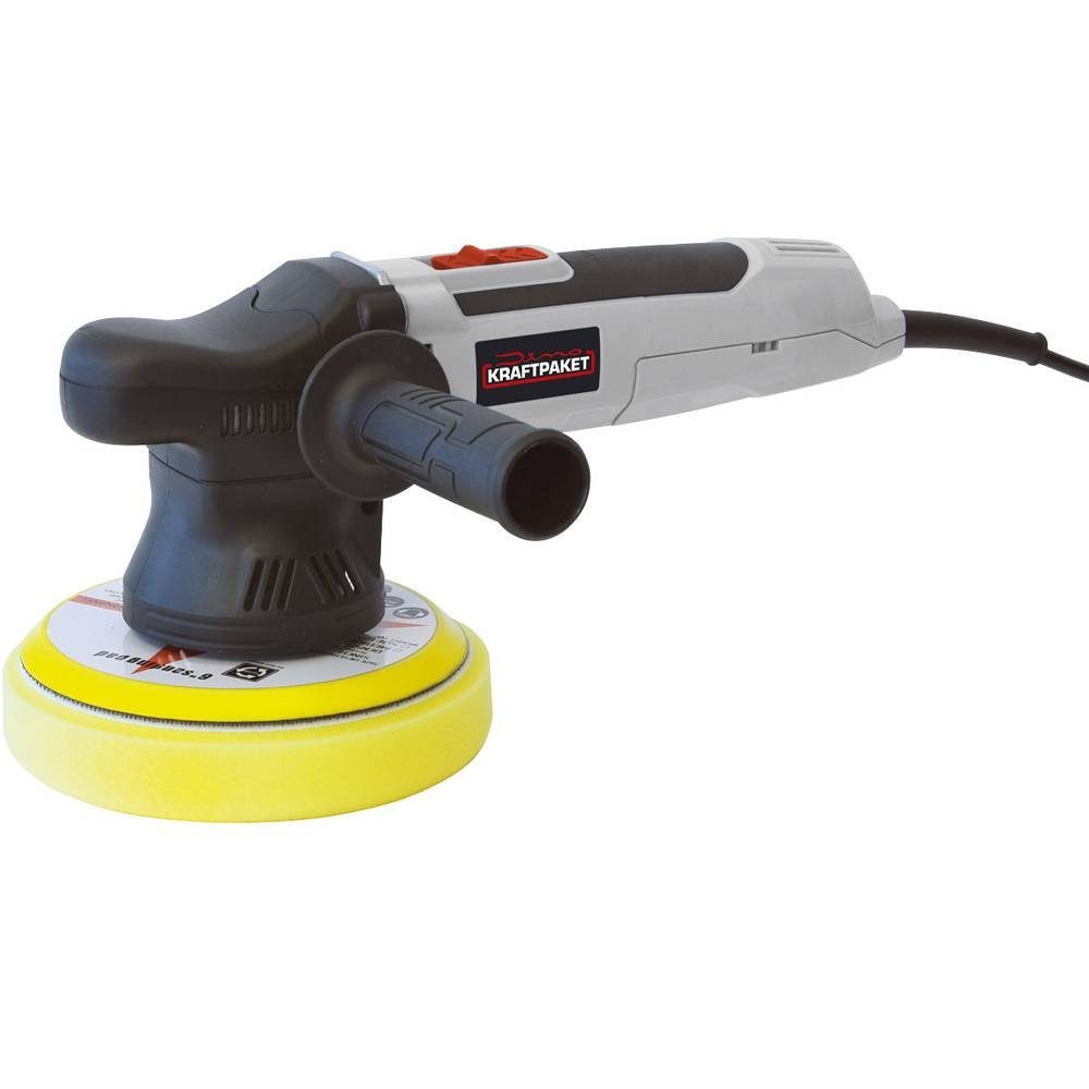 Dino KRAFTPAKET Poliermaschine Exzenterpoliermaschine 650 W 640296, Stufenlose Drehzahlregulierung