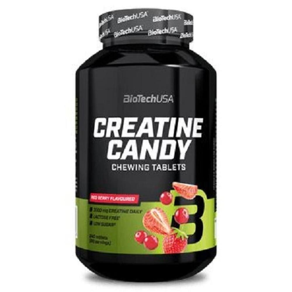 Biotech USA BioTechUSA Creatine Candy Red berry - 240 Tabl. Tabletten, 240 St.