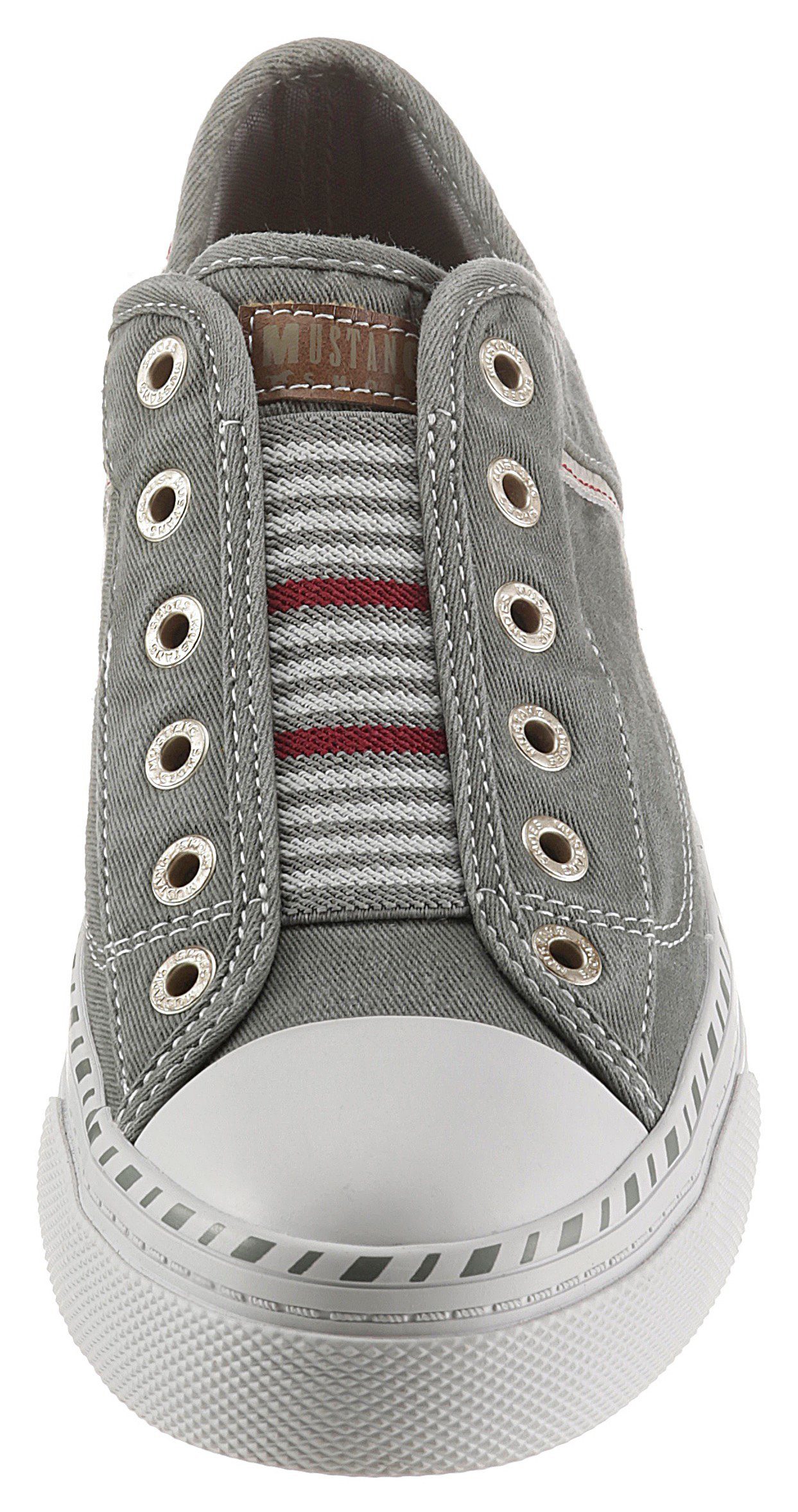 Mustang Shoes Schlupfschuh, Freizeitschuh, Slip-On Sneaker Slipper, Schlupfschuh, Freizeitschuh mit praktischem Gummizug