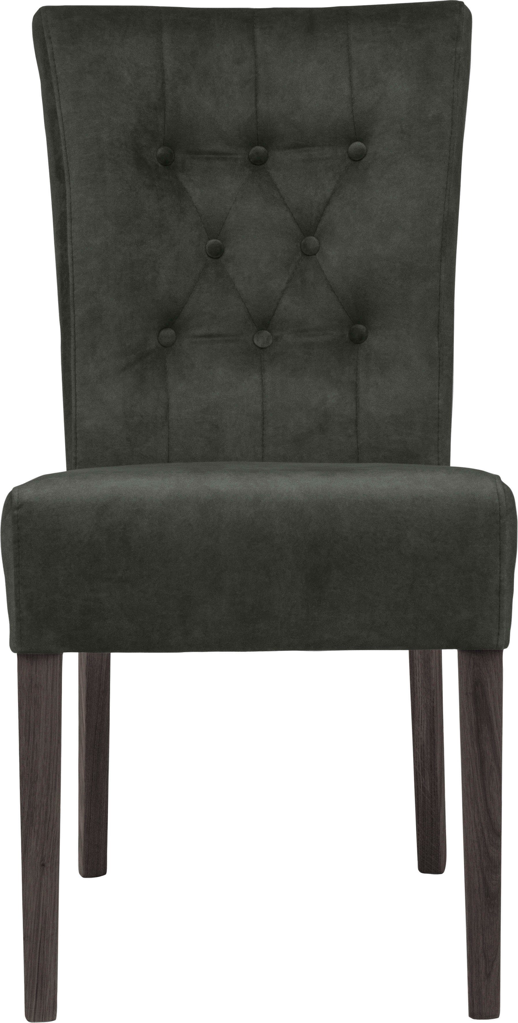 Home affaire Esszimmerstuhl Queen (Set, 2 St), Polsterstuhl mit Knopfheftung, 2er, 4er oder 6er Set