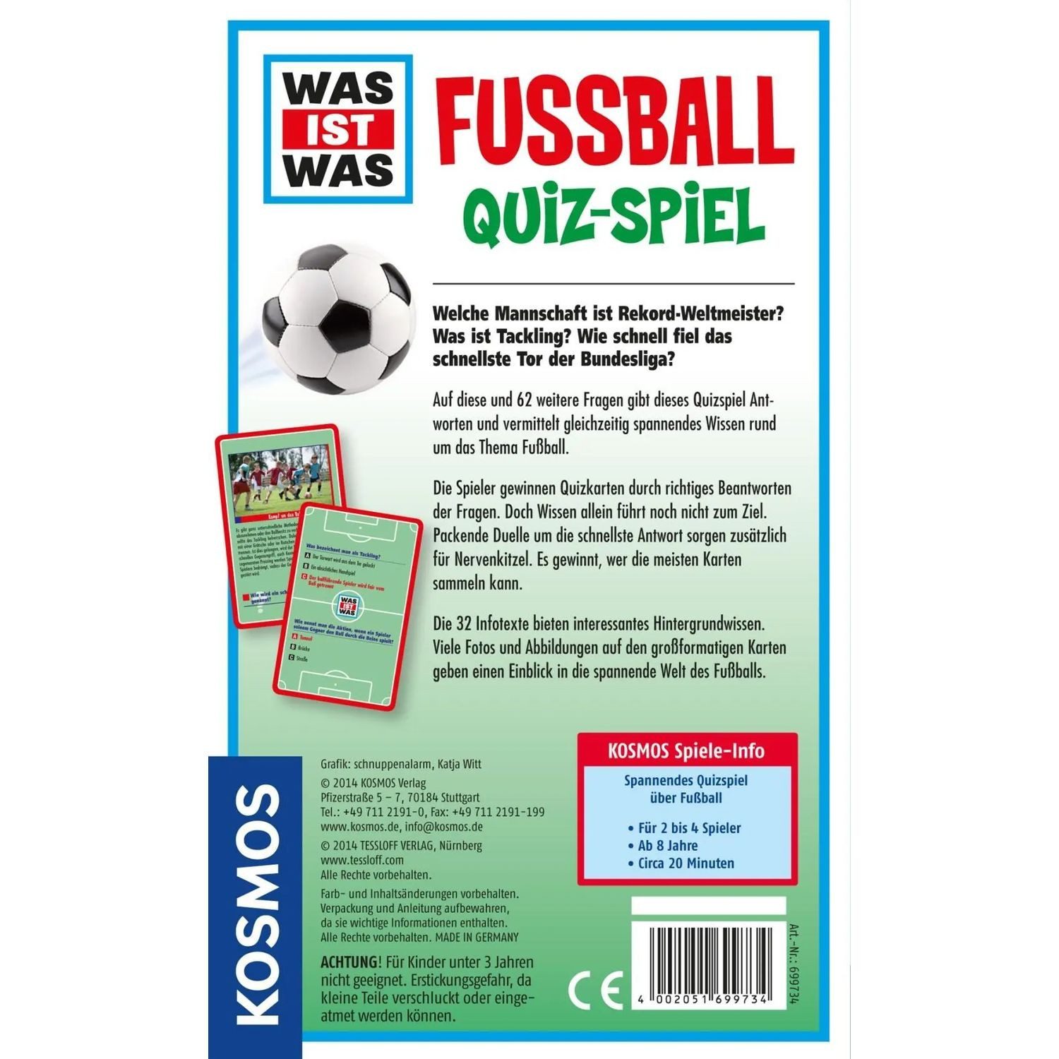 Kosmos Spiel Was ist Was Fußball Quiz-Spiel
