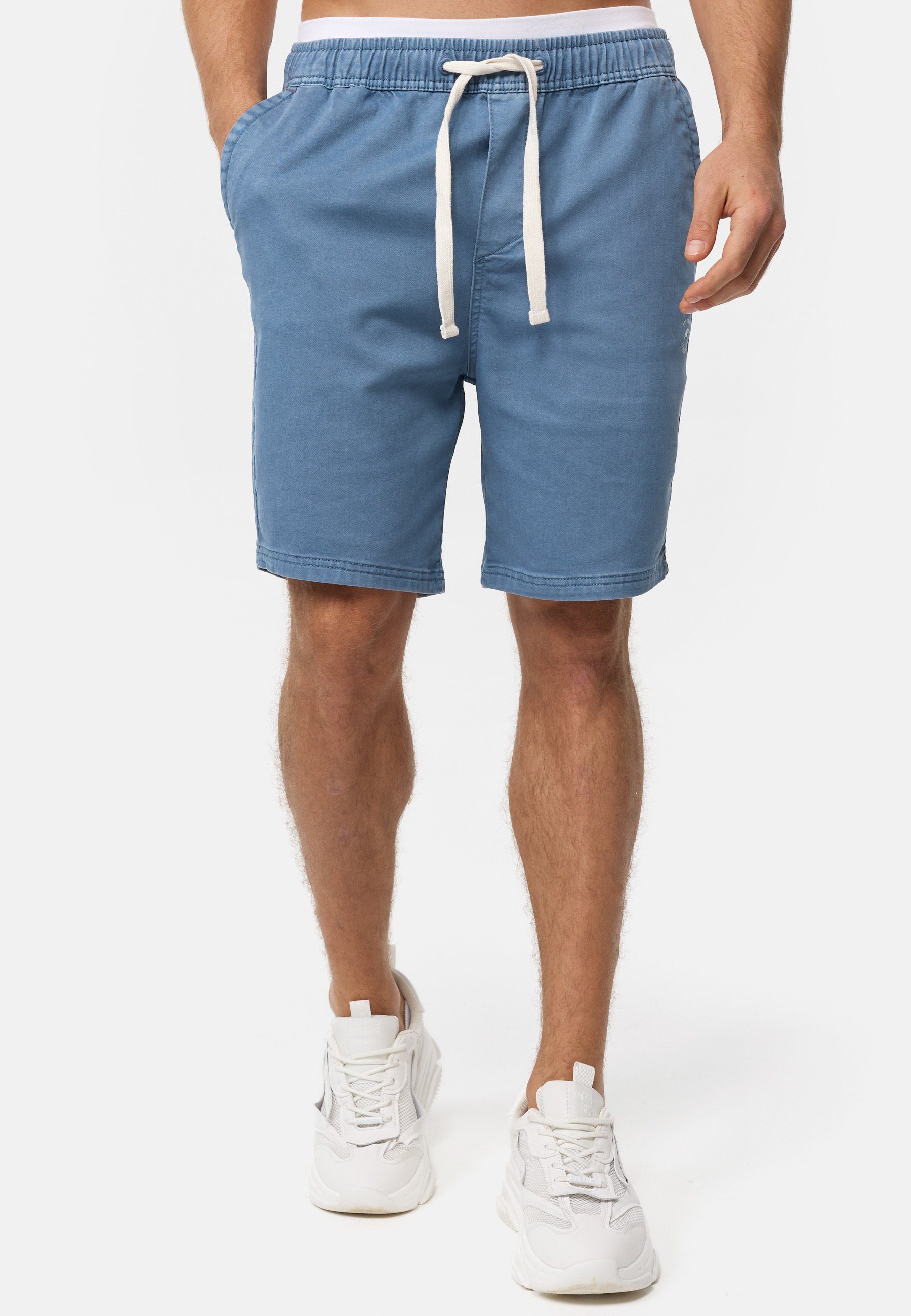 Indicode Chinoshorts Herren Kendari Chino Shorts Herrenshorts aus elastischer Baumwoll-Qualität