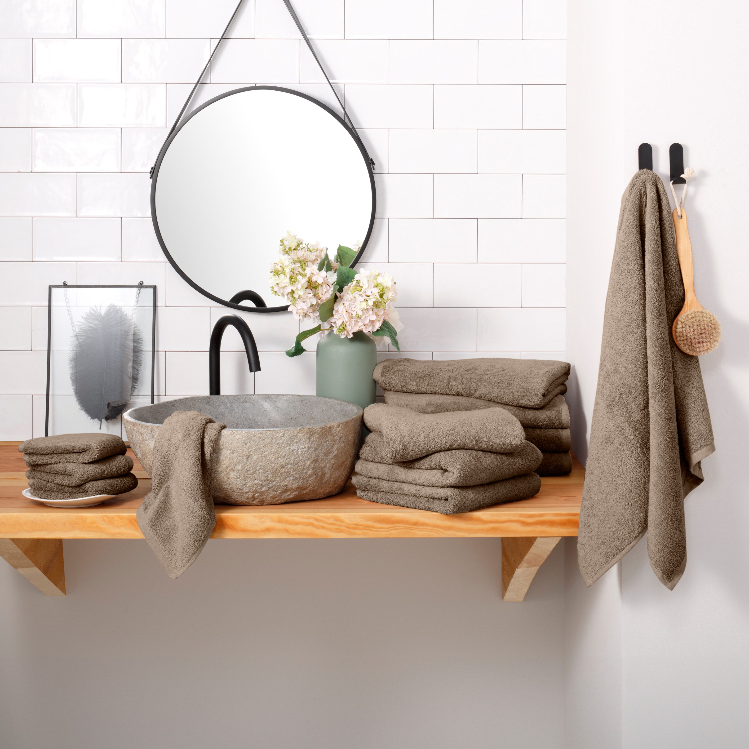 my home Handtuch Set Merida, Duschtücher, günstig online kaufen