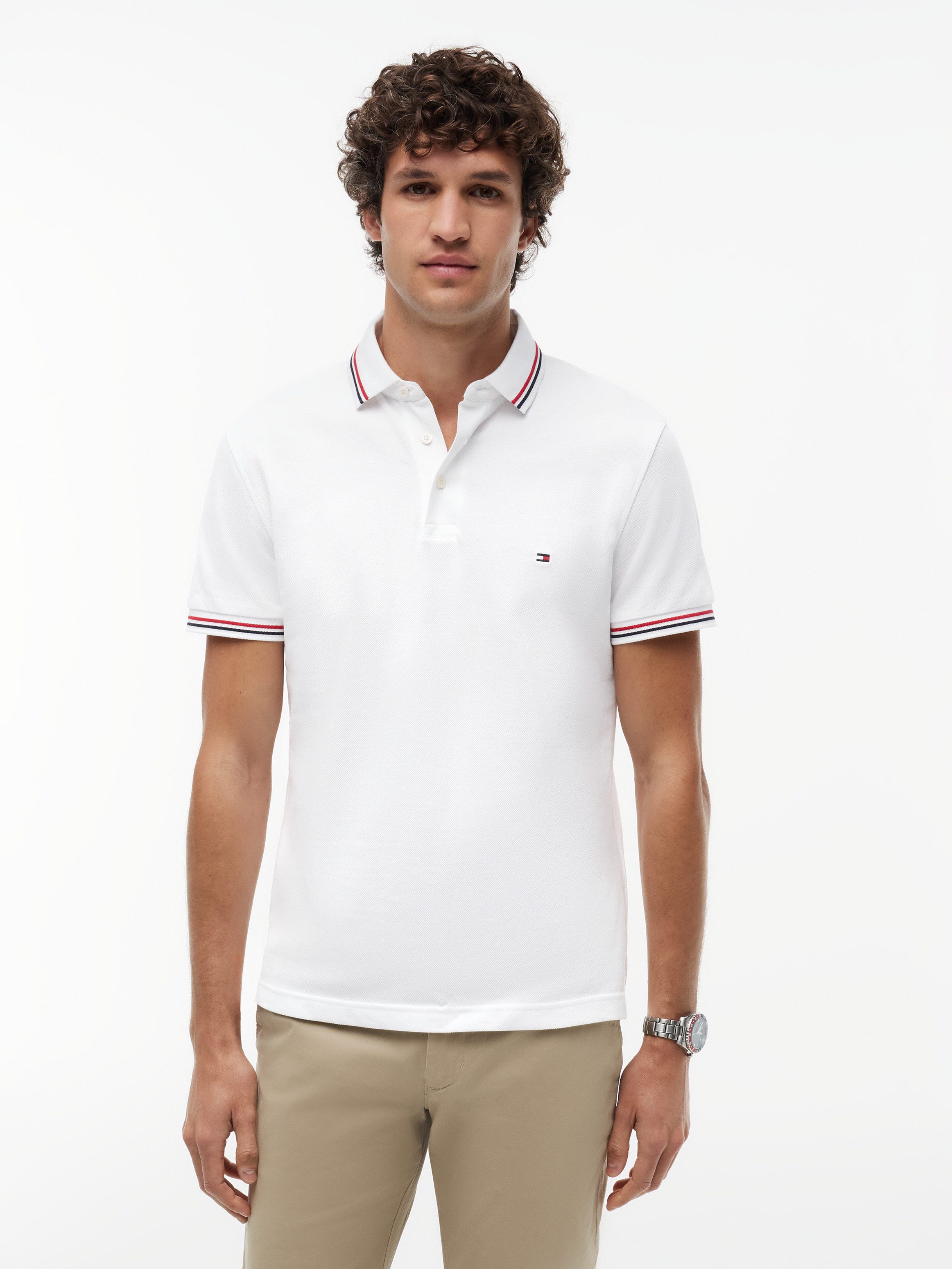 Tommy Hilfiger Poloshirt TIPPED SLIM FIT POLO mit Kontrast-Details